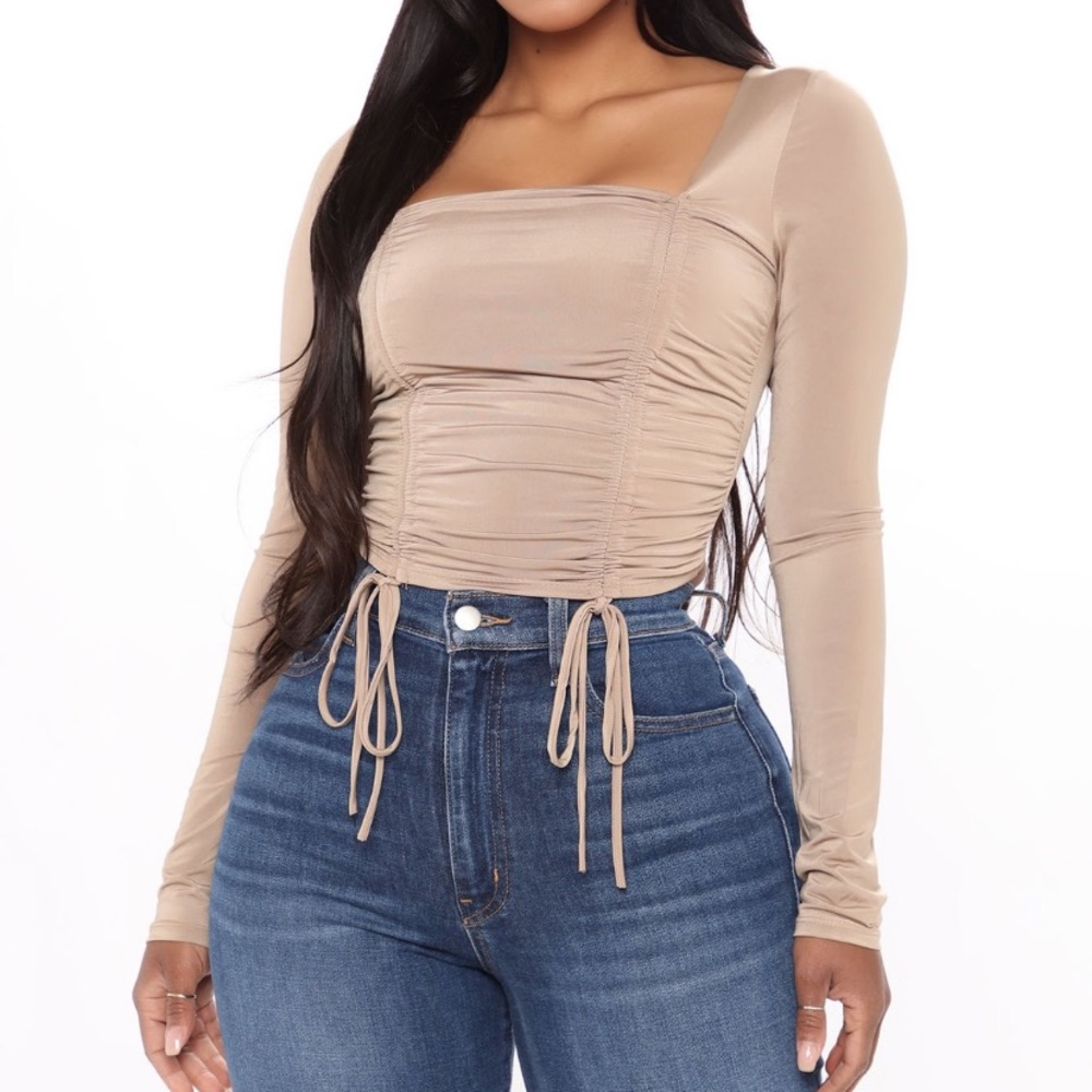 ruche crop top